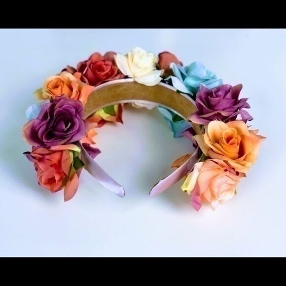 Stunning Handmade Colorful Flower Crown main image 7